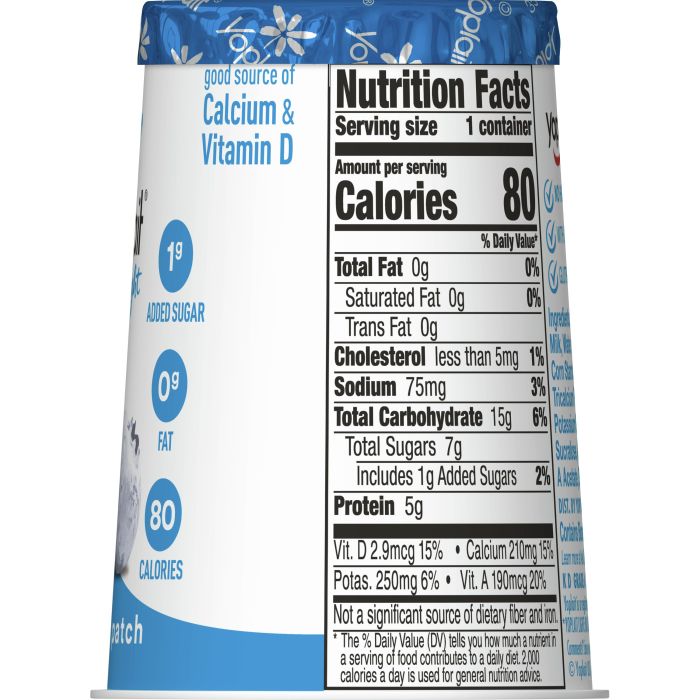 Yoplait light nutrition facts